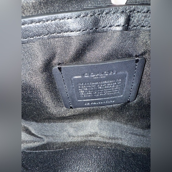 COACH Double Belt Bag Body Bag Waist Bag Black - Picture 10 of 10